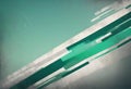 Tech green stripes on abstract grey grunge corporate header banner Royalty Free Stock Photo