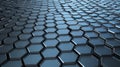 Tech Hexagon Pattern with Intersecting Lines and Shapes Royalty Free Stock Photo