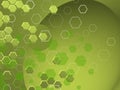 TECH Hexagons in differnts shaphes OVER BRIGHT bACKGROUND Royalty Free Stock Photo