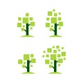 tech modern digital tree logo design grow business symbol concept vector Royalty Free Stock Photo