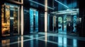 tech office lobby elevators Royalty Free Stock Photo