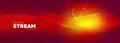 Tech Poster. Red Particle Motion. Big Data Royalty Free Stock Photo