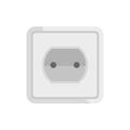 Tech power socket icon flat isolated vector Royalty Free Stock Photo