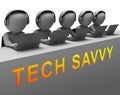 Tech Savvy Digital Computer Expert 3d Rendering