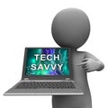 Tech Savvy Digital Computer Expert 3d Rendering