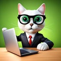 Tech-Savvy Feline CEO, Generative AI