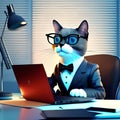 Tech-Savvy Feline CEO, Generative AI