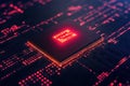 Tech Savvy Programmer Working on Software Development and IoT with Digital Workspace and Circuit Board Technology Royalty Free Stock Photo