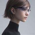 Tech-Savvy Vision: Advanced Eyewear for the Modern World Royalty Free Stock Photo