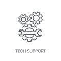 Tech support icon. Trendy Tech support logo concept on white bac