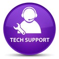 Tech support special purple round button Royalty Free Stock Photo