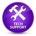 Tech support (tools icon) elegant purple round button Royalty Free Stock Photo