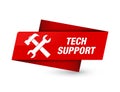 Tech support (tools icon) premium red tag sign