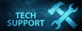 Tech support (tools icon) special blue banner background