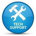Tech support (tools icon) special cyan blue round button Royalty Free Stock Photo