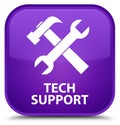 Tech support (tools icon) special purple square button Royalty Free Stock Photo