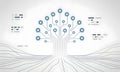 Tech Tree Network Royalty Free Stock Photo