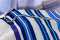 Techelet tzitzit and tallit prayer shawl