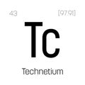 Technetium, Tc, periodic table element