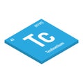 Technetium, Tc, periodic table element