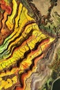 Technical aerial view of satellite-rendered GIS map featuring elevation contours topographical features and a heatmap use.