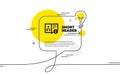 Technical algorithm icon. Project documentation sign. Vector Royalty Free Stock Photo