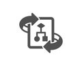 Technical algorithm icon. Project documentation sign. Vector Royalty Free Stock Photo