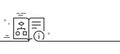 Technical algorithm line icon. Project documentation sign. Minimal line pattern banner. Vector Royalty Free Stock Photo