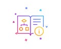 Technical algorithm line icon. Project documentation sign. Vector Royalty Free Stock Photo