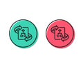 Technical algorithm line icon. Project documentation sign. Vector Royalty Free Stock Photo