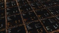 Technical animated background with everchanging data, seamless loop. Animation. Abstract geometric pattern with working Royalty Free Stock Photo