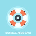 Technical Assistance vector illustration concept Royalty Free Stock Photo