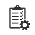 Technical check list. Vector checklist clipboard vector icon