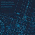 Technical cyberspace, Corporate Identity. Blueprint. Vector engineering illustration