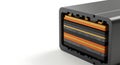 Cross section of modern stacked battery cells Royalty Free Stock Photo