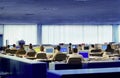 Technical design office. Photograph taken in 1995 in Italy in a large company