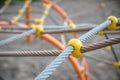 Technical design of the playground decoration. Close-up of the mountings