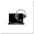 Technical devices glyph icon Royalty Free Stock Photo
