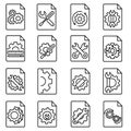 Technical documentation icon vector. Manual illustration sign. Instruction symbol or logo.