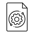 Technical documentation icon vector. Manual illustration sign. Instruction symbol or logo.