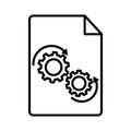 Technical documentation icon vector. Manual illustration sign. Instruction symbol or logo.