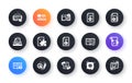 Technical documentation icons. Instruction, Plan and Manual. Classic icon set. Vector Royalty Free Stock Photo