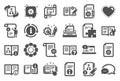 Technical Documentation icons. Set of Instruction, Plan and Manual. Vector Royalty Free Stock Photo