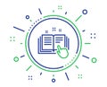 Technical documentation line icon. Instruction sign. Vector Royalty Free Stock Photo
