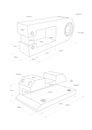 Technical drawing of details.Engineering technology design.A set of mechanical parts.Vector illustration