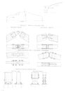 Technical drawing of roof construction