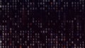 Technical environment, programming binary code. Animation. Modern technology code concept, digital abstract background Royalty Free Stock Photo