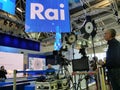 Technical equipment of italian national television broadcaster RAI on set