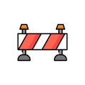 Technical error color line icon. Website banner.