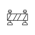 Technical error color line icon. Website banner.